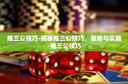 推三公技巧-揭秘推三公技巧，策略与实践-推三公技巧