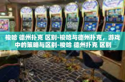 梭哈 德州扑克 区别-梭哈与德州扑克，游戏中的策略与区别-梭哈 德州扑克 区别