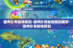 德州扑克梭哈规则-德州扑克梭哈规则解析-德州扑克梭哈规则